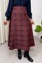 Authentic Pattern Skirt 0044 - Bordo - 2