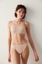 Beige Nu Basic Wire-Free Removable Non-Padded Bra - 3