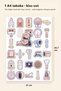 Pastel Drawing Psychology Devices Sticker Set 30 Pieces - Vintage Retro Laptop Notebook Agenda - 4