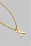 316L Steel Gothic X Letter Necklace Ka1158Al - 3