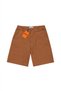 Brown Gabardine Baggy Jean Men's Shorts Jorts - 7