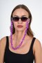 سلسلة نظارات أكريليك أرجوانية بتصميم سميك - 2