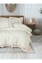 Inborn Double Duvet Cover Set Banded Orange