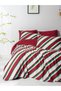 Festive Double Elastic Sheet Duvet Cover Set Merry Red
