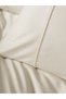 Silky Satin King Size Duvet Cover Set Ecru - 3