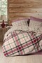 Warm Flannel Double Duvet Cover Set Jamil Claret Red