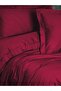 Elegant Satin Single Duvet Cover Set Claret Red - 2