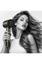 HD-200 High-Speed Hair Dryer, 1600W, 110,000 RPM Brushless DC Motor, Smart LED Temperature Display, 200 Million Negative Ions, 2 Speeds & 3 Heat Settings - 4