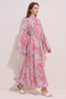 Floral Patterned Dress Y0165 - Pink - 6