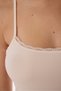 Beige Micro Lace Tank Top - 4