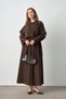 Molly Nelly Women's Long Hijab Trench Dress - 7