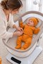 5 Piece 100% Cotton Baby Hospital Discharge Set Double-Breasted Top, Bottom, Gloves, Hat and Bib Set Tile - 5