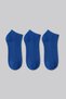 3-Pack Cobalt Blue Men's Modal Seamless Flexible Bootie Socks - Premium - 7