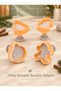 4-Piece Christmas Cookie Mold Pine Tree Model Christmas Cookie Mold Gingerbreadman Christmas - 5