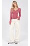 V-Neck Gather Detailed Blouse