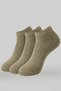 3-Piece Pistachio Green Men's Modal Seamless Stretchy Booties Socks - Premium - 8