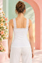 Women's Cotton & Modal Thick Lace Strap V-Neck Regular Tank Top - Soft Texture & Breathable Fabric - 4