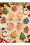 4-Piece Christmas Cookie Mold Pine Tree Model Christmas Cookie Mold Gingerbreadman Christmas - 2