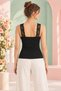 Women's Cotton & Modal Thick Strap Standard Length Tank Top - Lace Detail & Soft Texture - 4