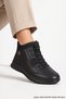 1461Z Full Orthopedic Lightweight Flexible Sole 100% Genuine Leather Daily Women's Boots with Zipper and Rubber Laces