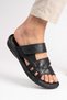 Ayakkabiburada 034 Daily Genuine Leather Men's Slippers