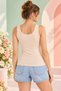 Women's Natural Bamboo Thick Strap Flexible Basic Undershirt - Soft Texture & Breathable Fabric - 4
