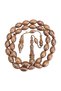 Brown azobe wood rosary lt1379 - 6