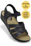 452 Full Orthopedic Sole Daily Women's Sandals Slippers Black Sandals