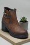 4563 Women's Boots Shoes Non-Slip Sole Zippered Lace-Up Casual Women's Boots