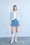 Women's Gold Buttoned Ribbed Cardigan - 5