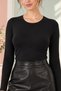 Women's Crew Neck Long Sleeve Cotton Modal Basic Undershirt - Breathable & Soft Textured Fabric - 3