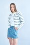 Women's Gold Buttoned Ribbed Cardigan - 4