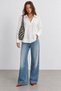 Comfortable Fit Women's Shirt with Back Pleat Detail |   Mkw1611591-1 - 2