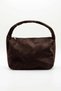 Zippered Suede Handbag
