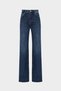 High Waist Wide Leg Snow Wash Wide Leg Seamless Jeans