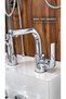 Pedra Bathroom Swivel Basin Faucet and Dst19-2 Rain Shower System Set of 3 Chrome - 5