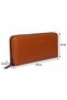Genuine Leather Large Size Zippered Women's Wallet - 4