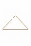 10-Piece Matte Gold Triangle Clothes Hanger T-Shirt Shirt Swimsuit Hanger Store Hanger Stainless Metal - 3