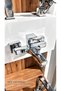Tulio Bathroom Faucet Swan Sink Faucet Dst19-3 Square Rain Shower System Set of 3 in Chrome - 2