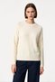 Women's Ecru Crew Neck Sweater