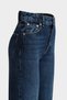 High Waist Wide Leg Snow Wash Wide Leg Seamless Jeans - 4