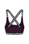 Purple Love Elastic Cross Strap Sports Bra - 5