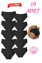 Private Pink 10-Piece Advantage Package 100% Cotton Bato Panties - Heart Patterned Soft Textured Daily Set