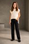 Girl's Lace-Up Knit Sweater with Pockets - 2