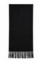 Black Thick Tassel Shawl – Soft and Wide Structure, Ideal for Cold Weather Sal1257 - 5