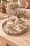 Decorative Presentation Tray 44 cm Metal Serving & Presentation Tray Large Size Round Tray - 2