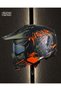 SEUL WARRIOR Matt Black Orange Kask
