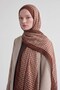 Polka Dot Patterned Royal Shawl Coffee