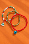 Christmas Tree and Rattle Bead Bracelet