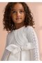 Girl's Mercerized Thin Bolero Cream - 2